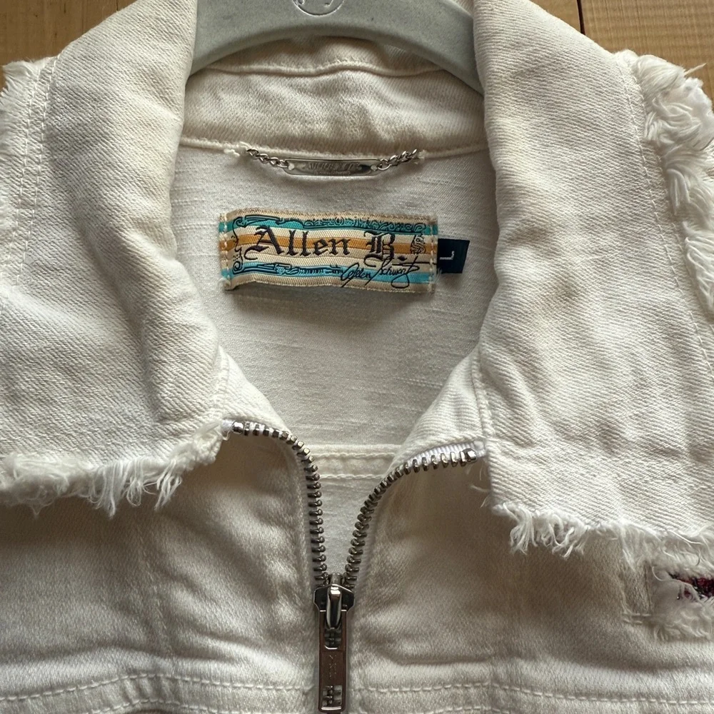 ✨Vintage✨Allen B. By Allen B. Schwartz rhinestone denim jacket., - Picture 2 of 10